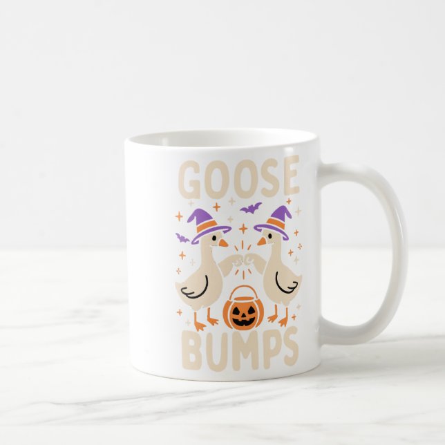 Goose Bumps Goosebumps Halloween Silly Meme Funny  Coffee Mug (Right)