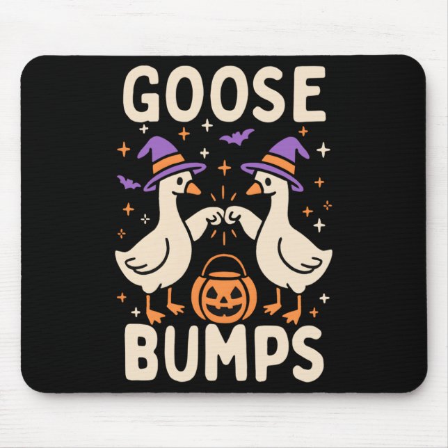 Goose Bumps Goosebumps Halloween Silly Meme Funny  Mouse Pad (Front)