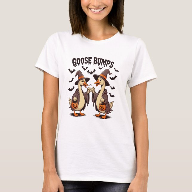 Goose Bumps Halloween Witch Fall T-Shirt (Front)