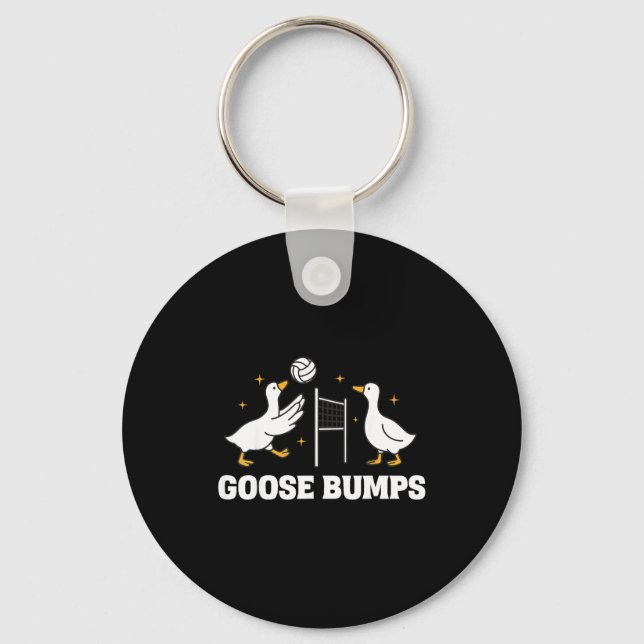 Goose Bumps Volleyball  Key Ring (Front)