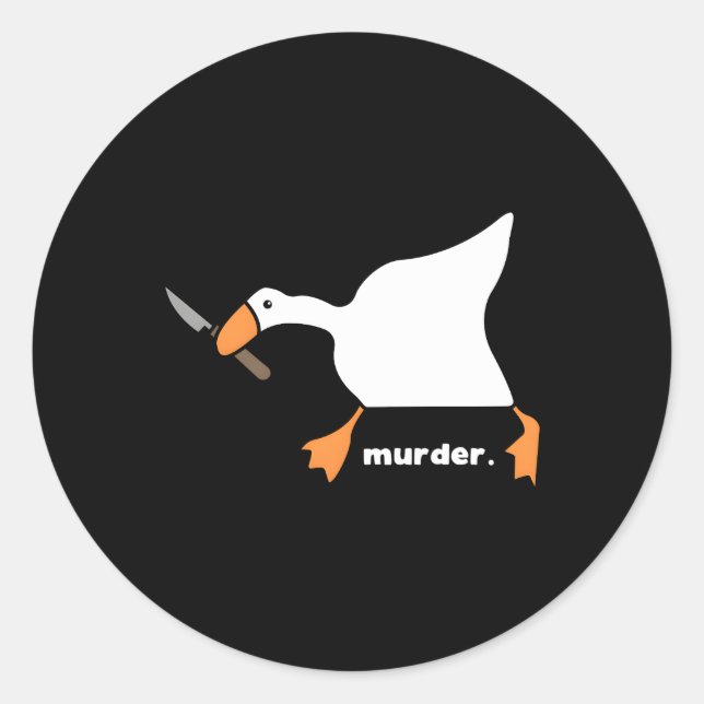 Goose Classic Round Sticker (Front)