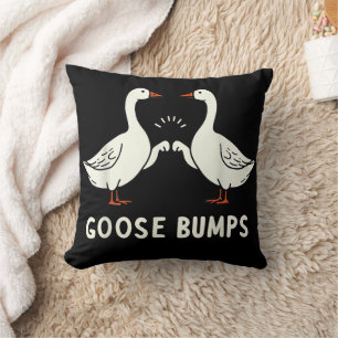 Goose Couple Funny Goose Bumps Sarcastic Goose Lov Cushion