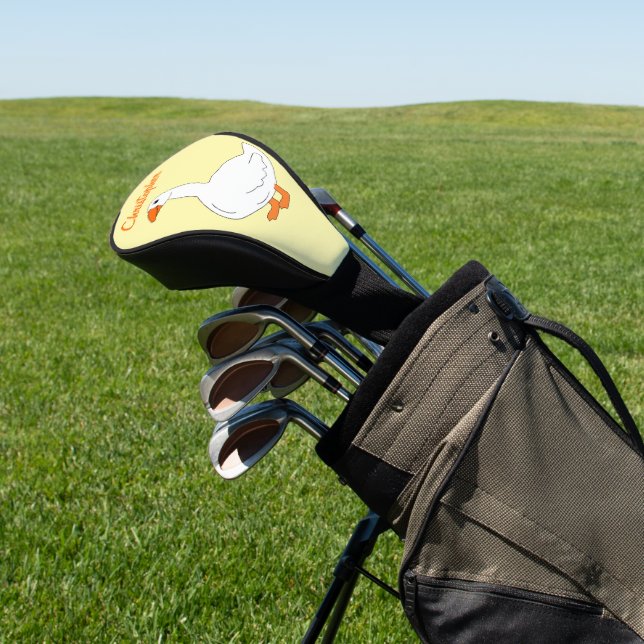 Goose Design Golf Head Cover (In Situ)