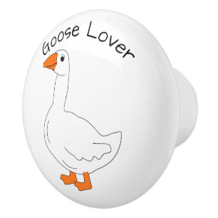 Goose Design Personalised Ceramic Knob