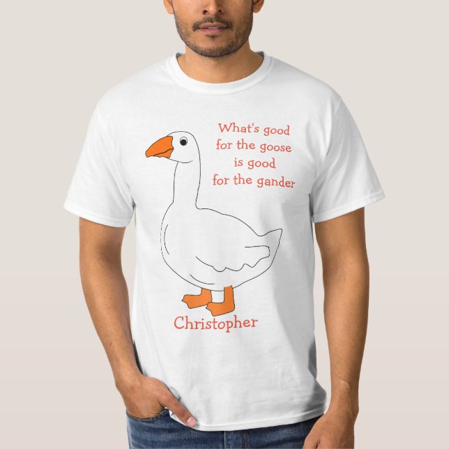 Goose Design Personalised T-Shirt (Front)