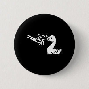 Goose Duck Skeleton Hand Boop Halloween Pet Women 6 Cm Round Badge