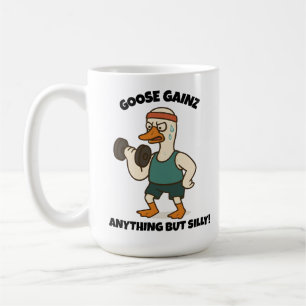 Goose Gainz – Funny Goose Gym Workout Design Coffee Mug