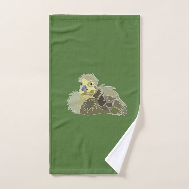 Goose Gosling Baby Goose  Hand Towel (Hand Towel)
