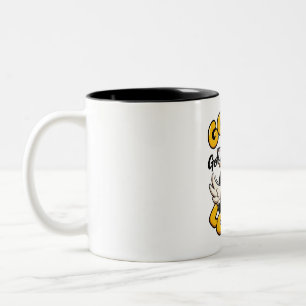 Goose Got Me Loose" – Funny Goose with Glasses  Two-Tone Coffee Mug