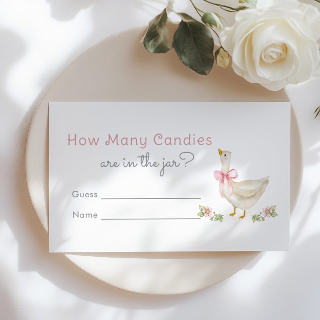 Goose How many candies pink game Enclosure Card (Creator Uploaded)