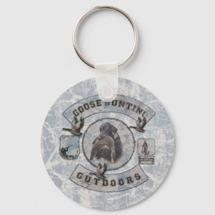 Goose Hunting Coffee Mug Flask Square Sticker Thro Key Ring