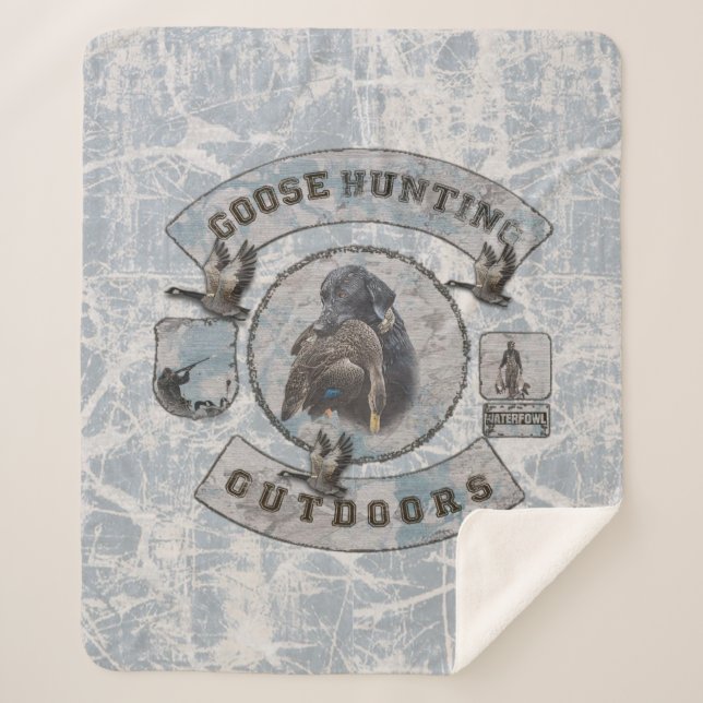 Goose Hunting Fleece Blanket (Front)