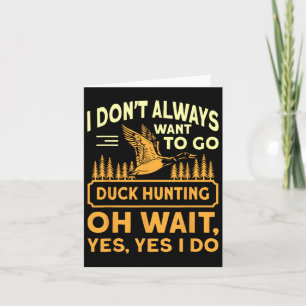 Goose Hunting Funny Goose Hunter Patriotic Quote  Card