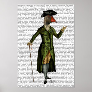 Goose in Green Regency Coat Poster