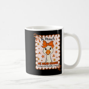Goose in march wear orange developmental coffee mug