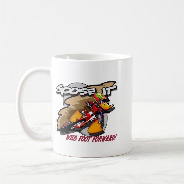 Goose IT WEB FOOT FORWARD Mug (Left)