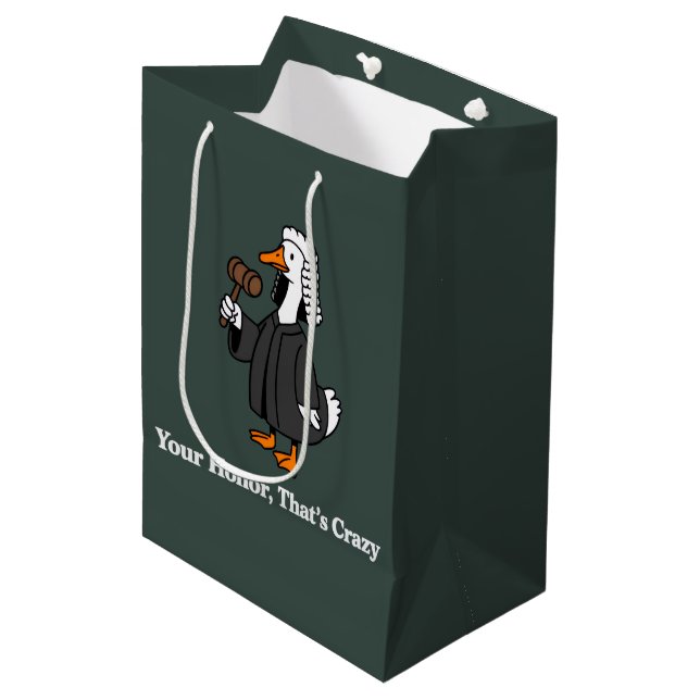 Goose Lawyer Law School Graduation Gift Funny  Medium Gift Bag (Front Angled)