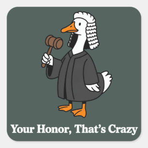 Goose Lawyer Law School Graduation Gift Funny  Square Sticker