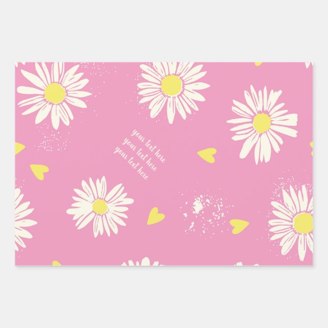 Goose-leaf pink, purple. wrapping paper sheet (Front)