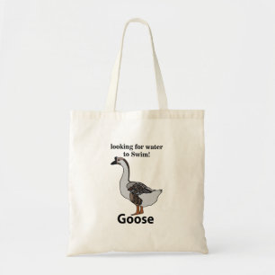 Goose Looking For Water To Swim African Goose Tote Bag