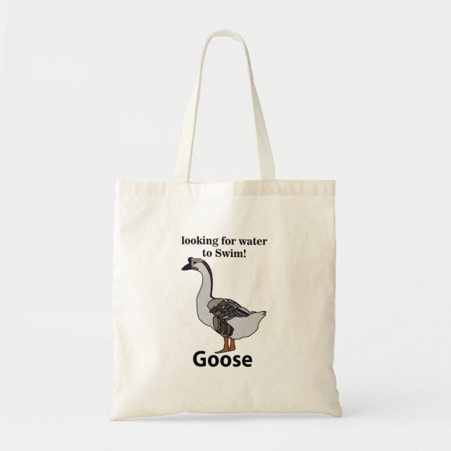 Goose Looking For Water To Swim African Goose Tote Bag (Front)