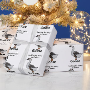 Goose Looking For Water To Swim African Goose Wrapping Paper