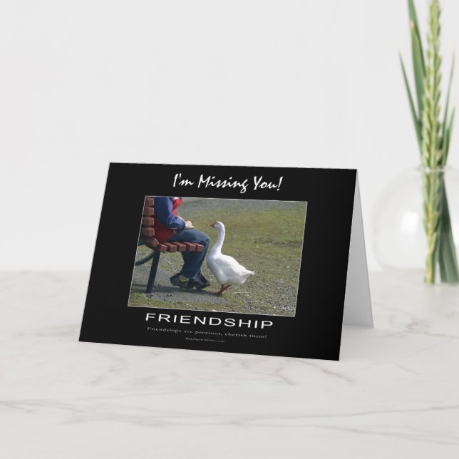 Goose Motivational Greeting Card (Front)