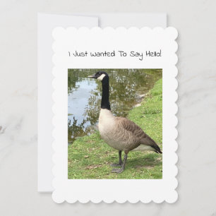 Goose Note Card - Customizable Headline
