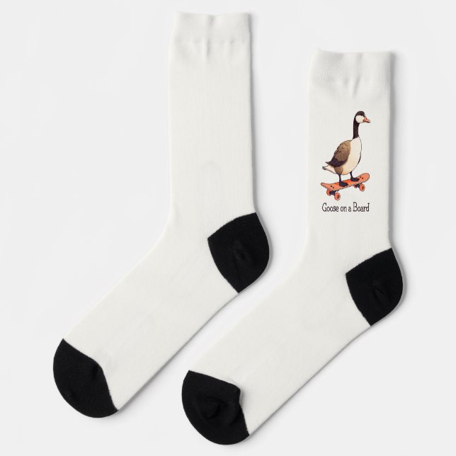 Goose on a Board Socks (Left)