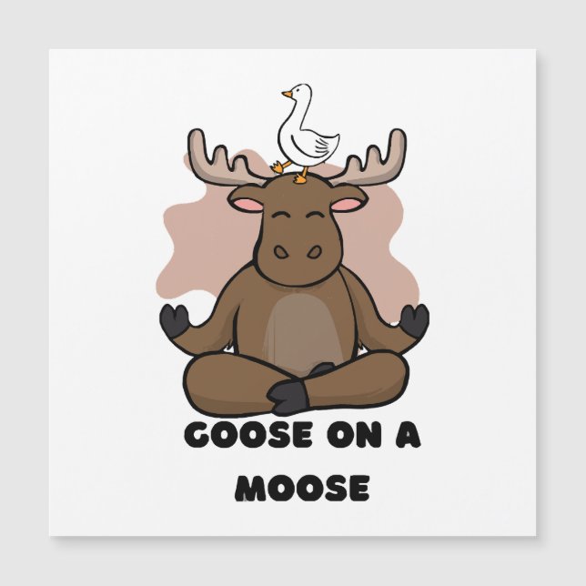 Goose on a Moose Animal Funny (Front)