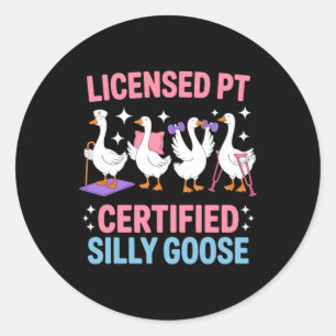 Goose Physical Therapy Squad Paediatrics Sped Classic Round Sticker