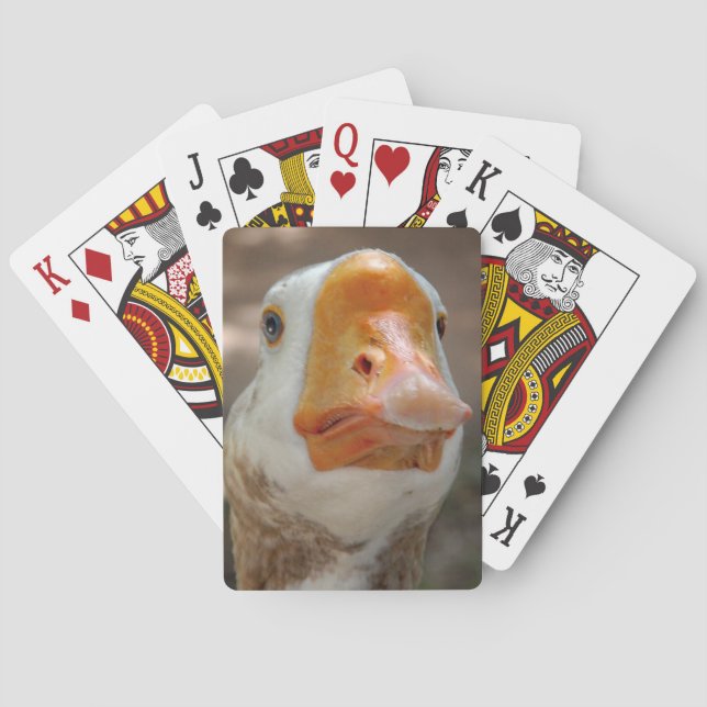 Goose Portrait Playing Cards (Back)