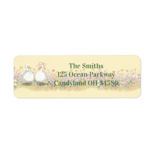 Goose return shipping label return address label