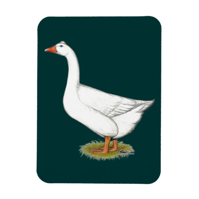 Goose Roman Tufted Magnet (Vertical)