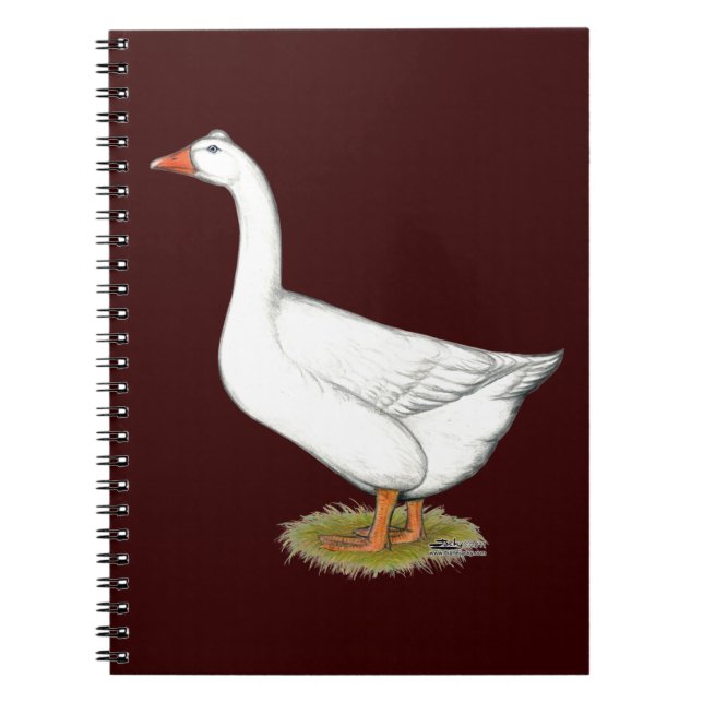 Goose Roman Tufted Notebook (Front)
