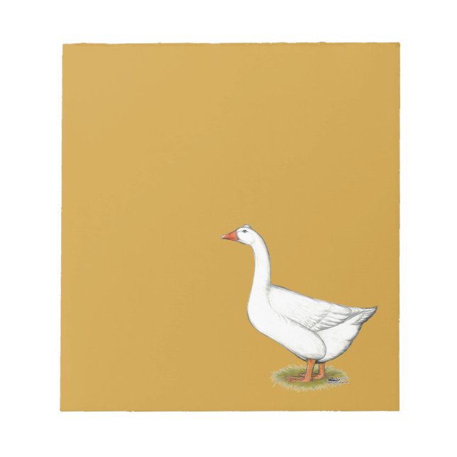 Goose Roman Tufted Notepad (Front)