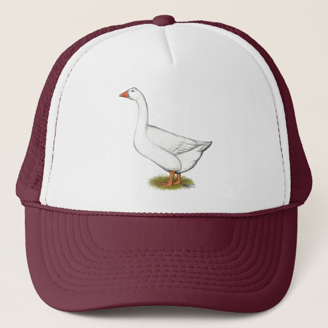 Goose Roman Tufted Trucker Hat (Front)