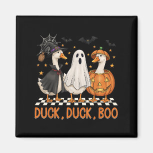 Goose Spooky Season Halloween Duck Duck Boo Men Wo Magnet