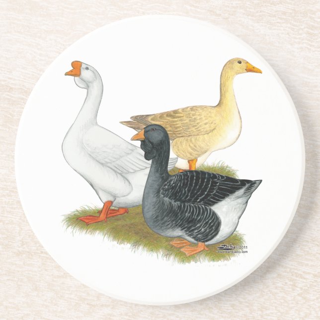 Goose Trio Coaster (Front)