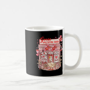 Goose Valentine Bookstore Cute Reading Goose Valen Coffee Mug