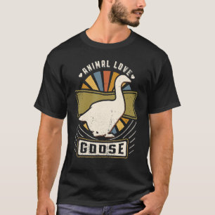 Goose Vintage Classic Retro Animal T-Shirt