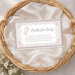 Goose Vintage Wildflower Books for Baby Enclosure Card