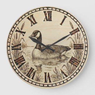 Goose Wall Clock - Serene Lake Glide