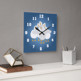 Goose Who Wall Clock