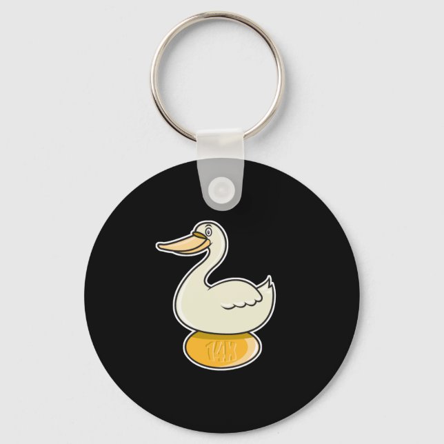 goose with golden egg key ring (Front)