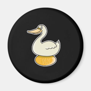 goose with golden egg magnet