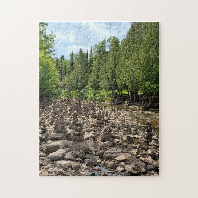 Gooseberry Falls Rock formations jigsaw puzzle (Vertical)