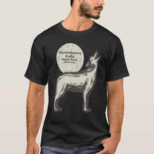Gooseberry Falls State Park Minnesota MN Wolf Moon T-Shirt
