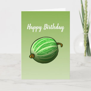 Gooseberry Fruit Folded Birthday Card