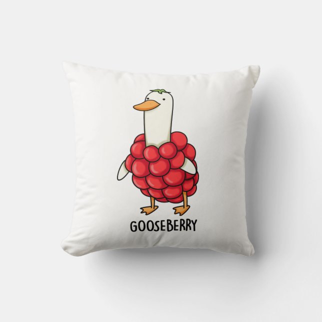Gooseberry Funny Berry Pun  Cushion (Front)